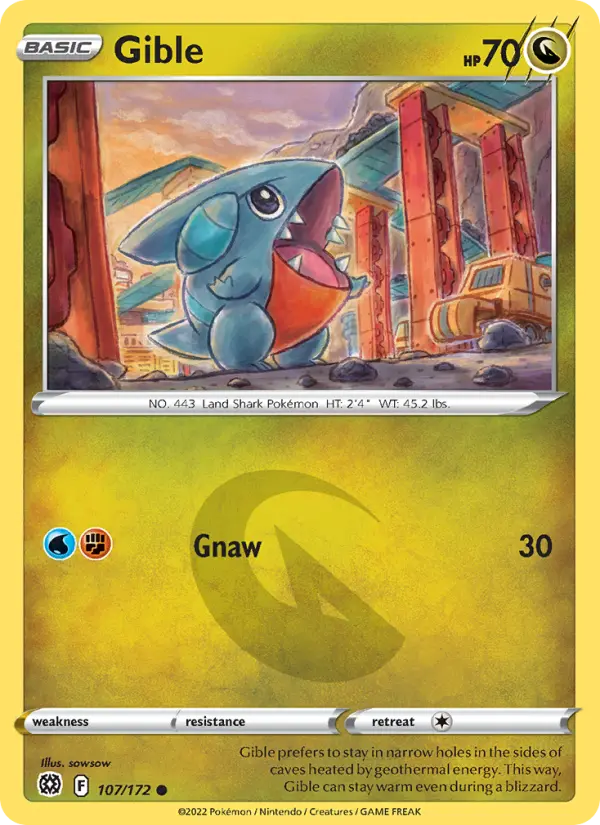 Gible 107 — Brilliant Stars 107, Normal finish