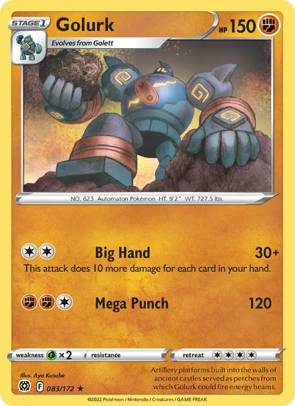 Golurk 83 — Brilliant Stars 83, Normal finish