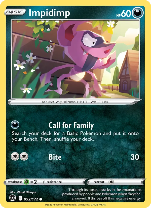 Impidimp 92 card from Brilliant Stars