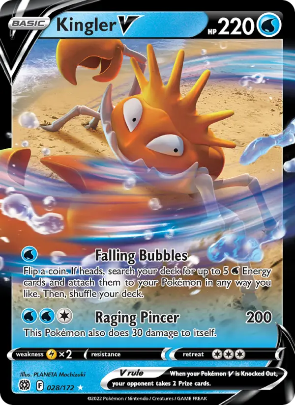 Kingler V 28 — Brilliant Stars 28, Holofoil finish