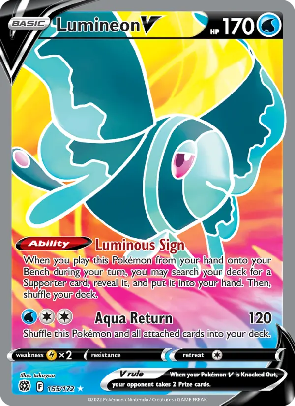 Lumineon V 155 — Brilliant Stars 155, Holofoil finish