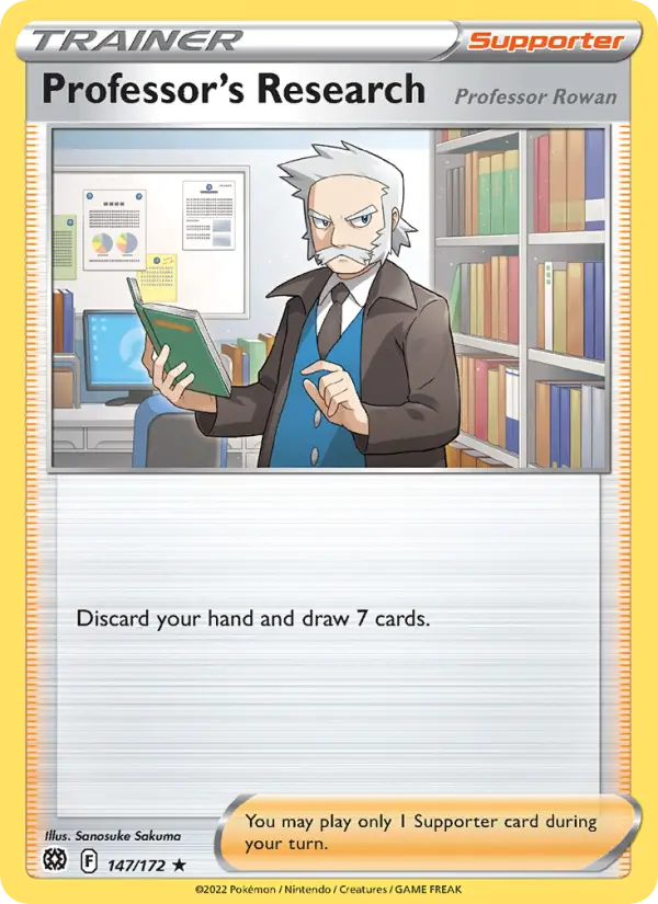 Professor's Research 147 card from Brilliant Stars