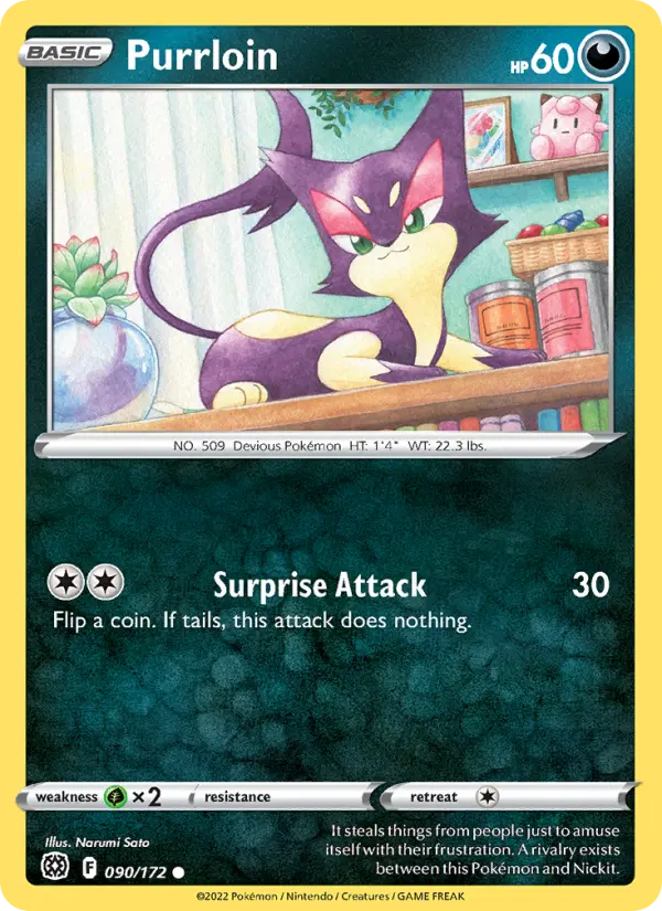 Purrloin 90 card from Brilliant Stars