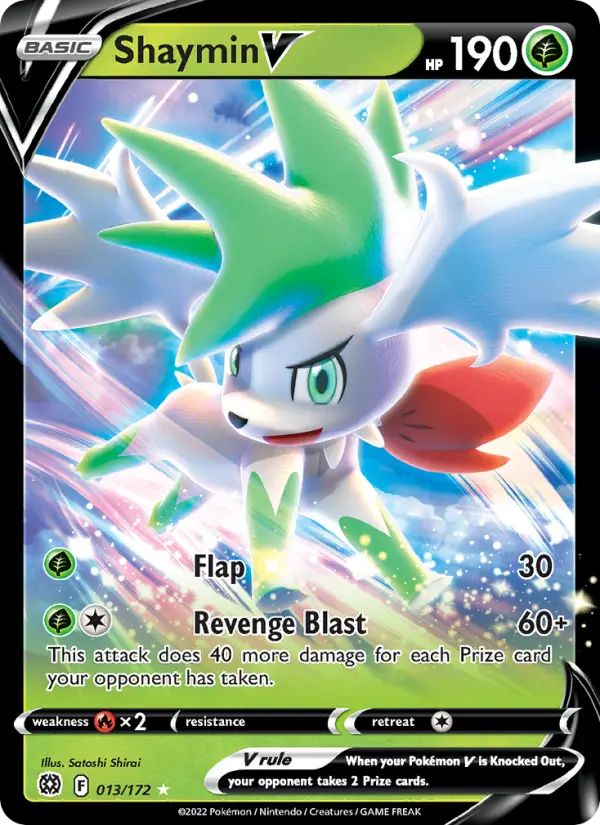 Shaymin V 13 card from Brilliant Stars