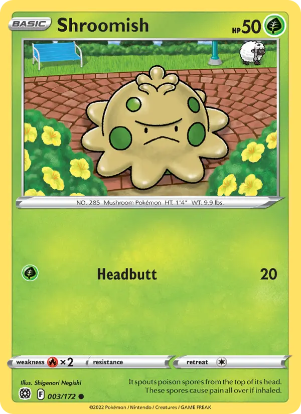 Shroomish 3 card from Brilliant Stars
