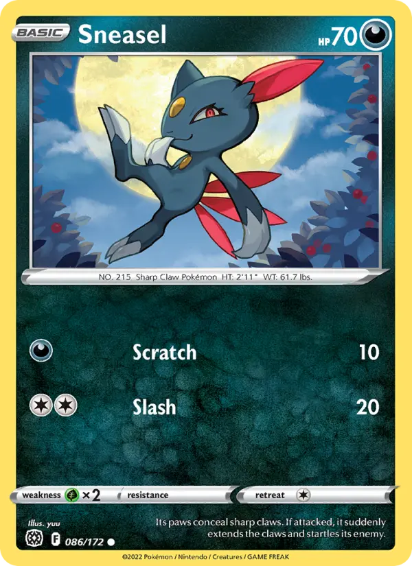 Sneasel 86 — Brilliant Stars 86, Normal finish
