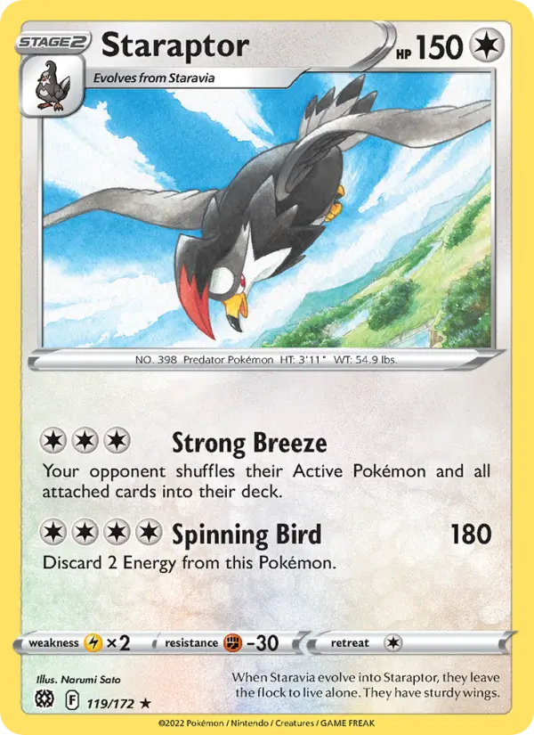 Staraptor 119 — Brilliant Stars 119, Normal finish
