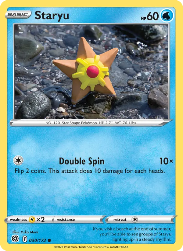 Staryu 30 card from Brilliant Stars