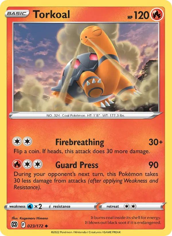 Torkoal 23 card from Brilliant Stars