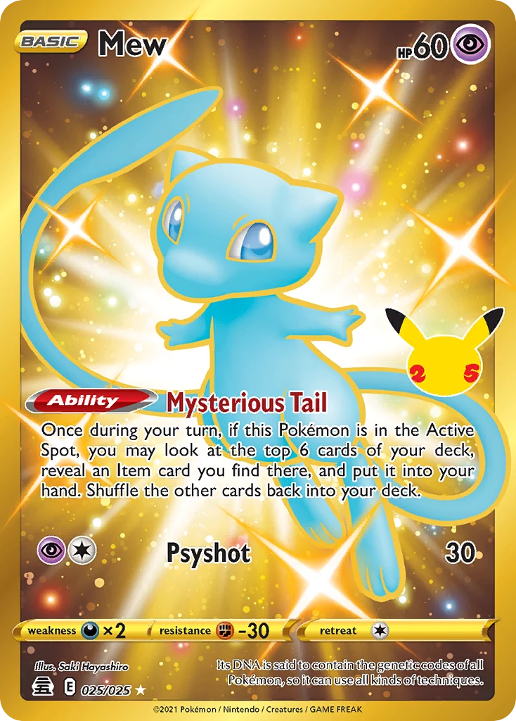 Mew 25 — the most expensive Celebrations card