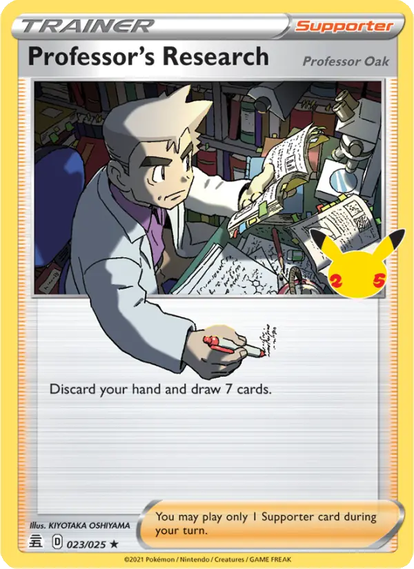Professor's Research (Professor Oak) 23 — Celebrations 23, Holofoil finish