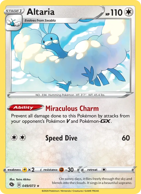 Altaria 49 — Champion's Path 49, Holofoil finish
