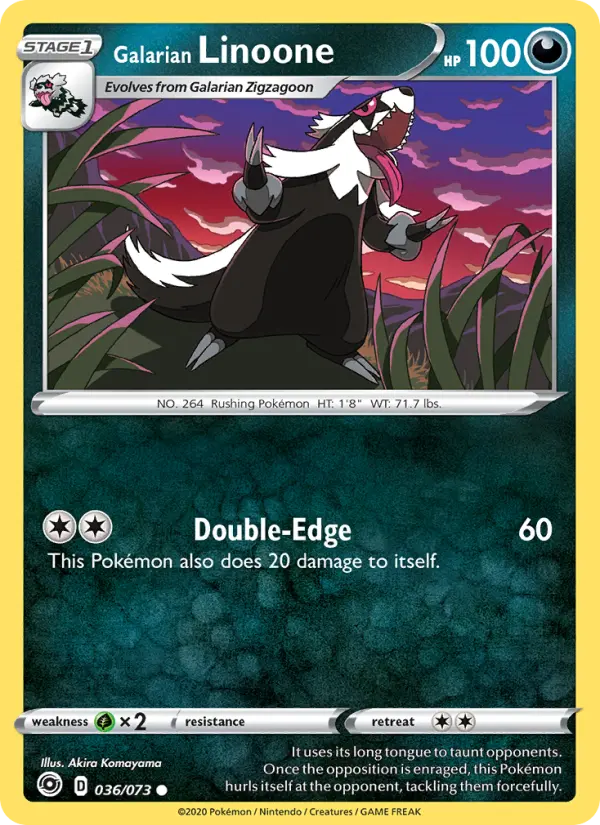 Galarian Linoone 36 — Champion's Path 36, Normal finish
