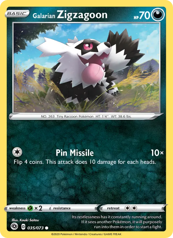 Galarian Zigzagoon 35 — Champion's Path 35, Normal finish
