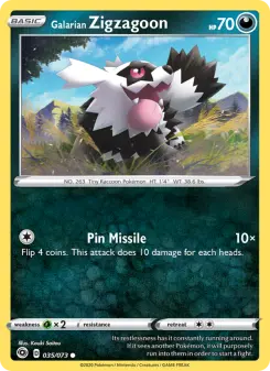 Galarian Zigzagoon 35 — Champion's Path