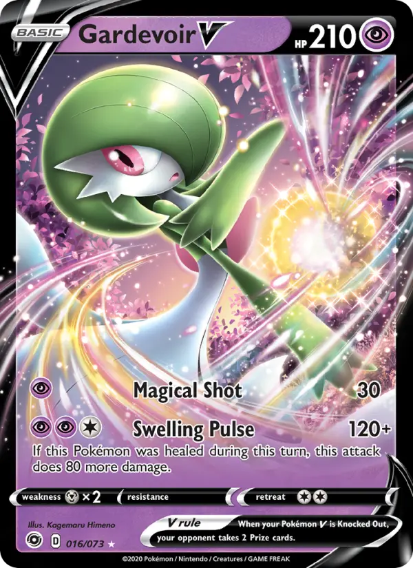 Gardevoir V 16 — Champion's Path 16, Holofoil finish