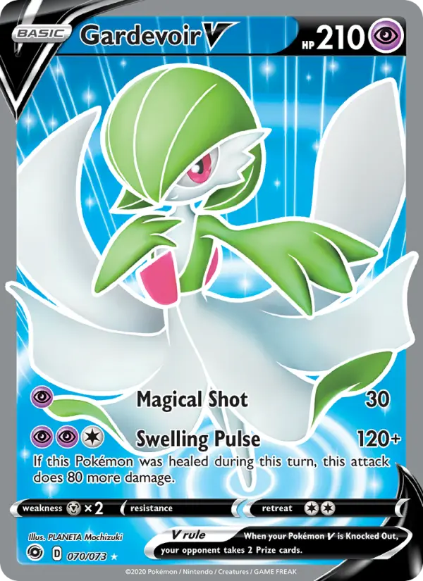 Gardevoir V 70 — Champion's Path 70, Holofoil finish