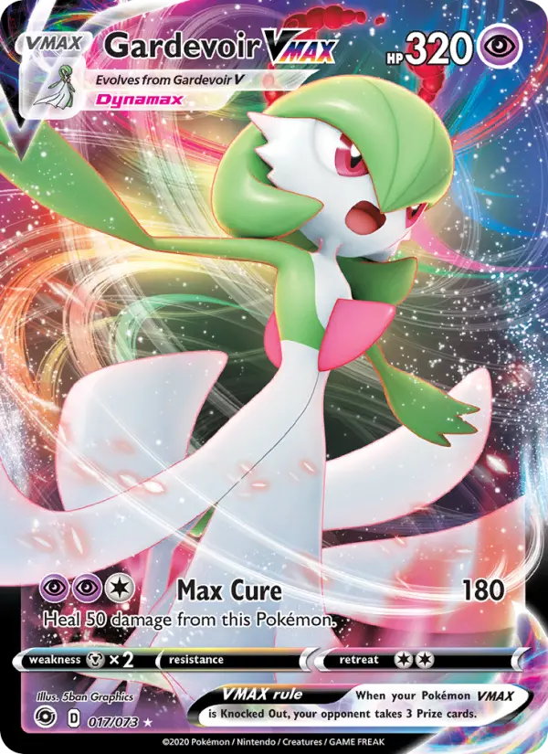 Gardevoir VMAX 17 — Champion's Path 17, Holofoil finish