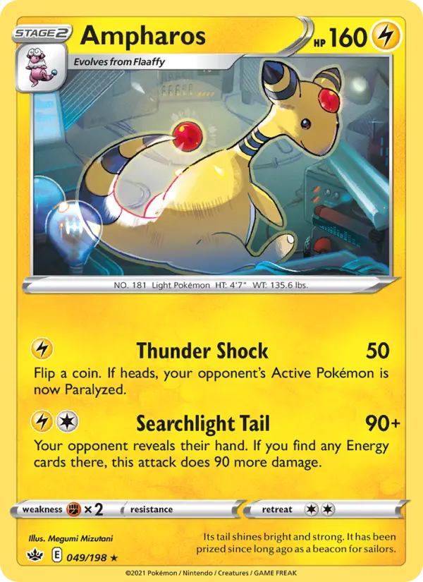 Ampharos 49 card from Chilling Reign