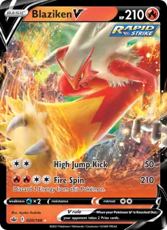 Blaziken V 20 — Chilling Reign