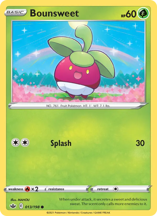 Bounsweet 13 card from Chilling Reign