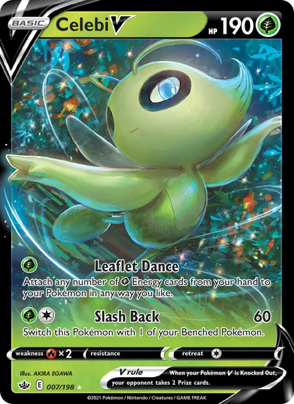 Celebi V 7 — Chilling Reign 7, Holofoil finish