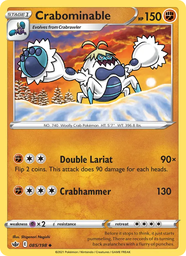 Crabominable 85 — Chilling Reign 85, Normal finish