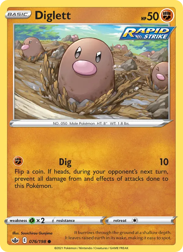 Diglett 76 — Chilling Reign 76, Normal finish