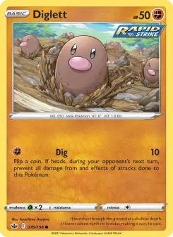 Diglett — Chilling Reign #76
