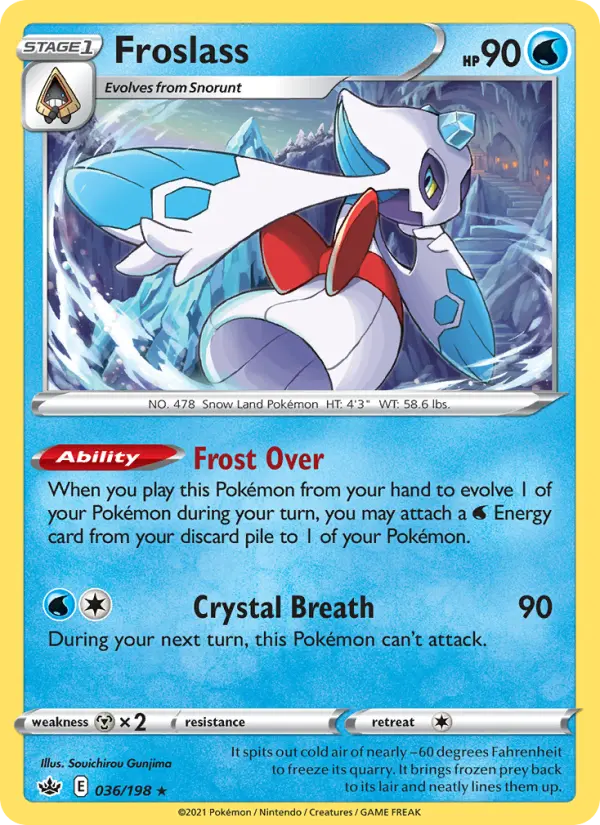 Froslass 36 card from Chilling Reign