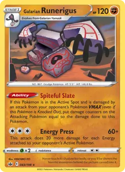Galarian Runerigus — Chilling Reign 83