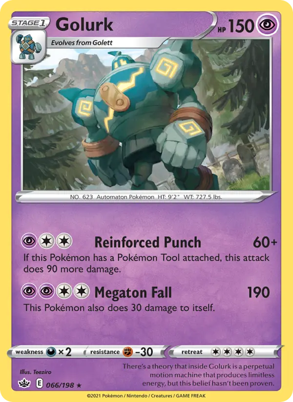 Golurk 66 card from Chilling Reign