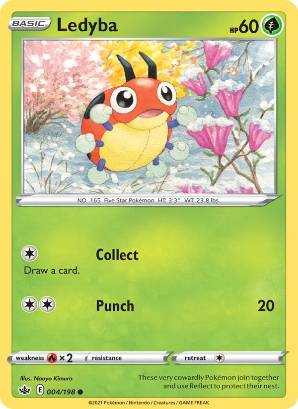 Ledyba 4 card from Chilling Reign