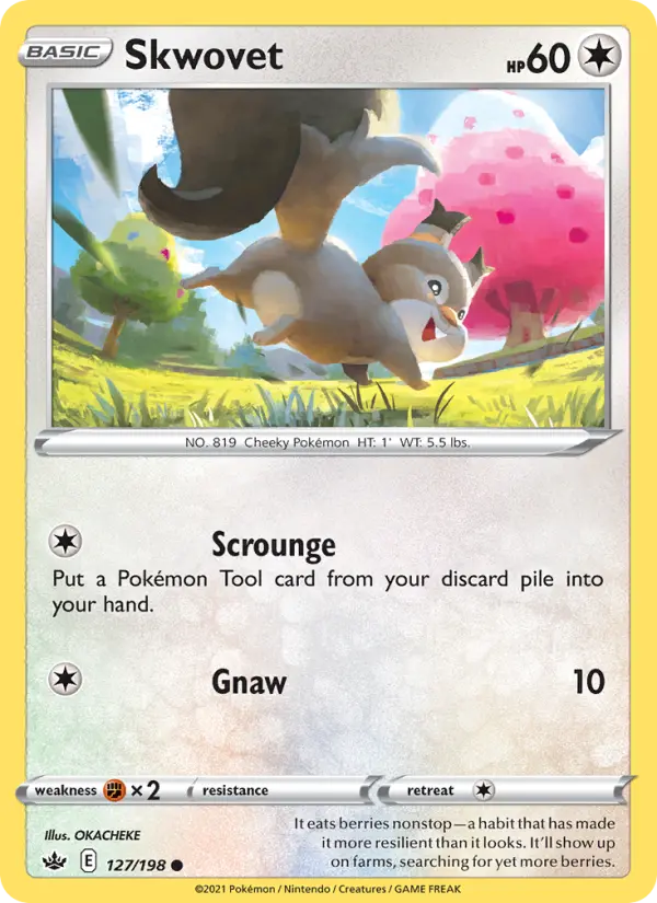 Skwovet 127 card from Chilling Reign