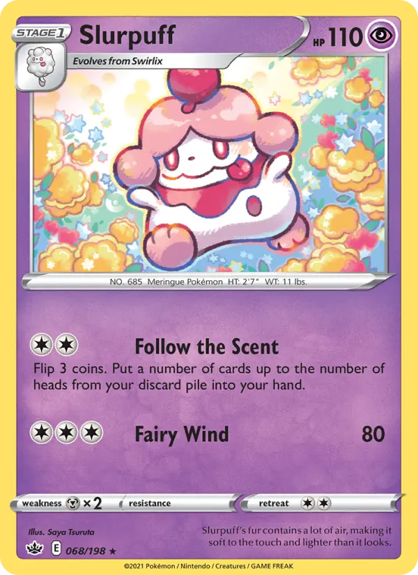 Slurpuff 68 card from Chilling Reign