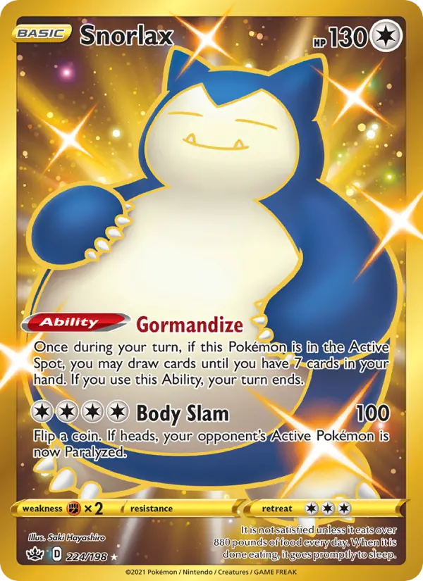 Snorlax 224 — the most expensive Saki Hayashiro card