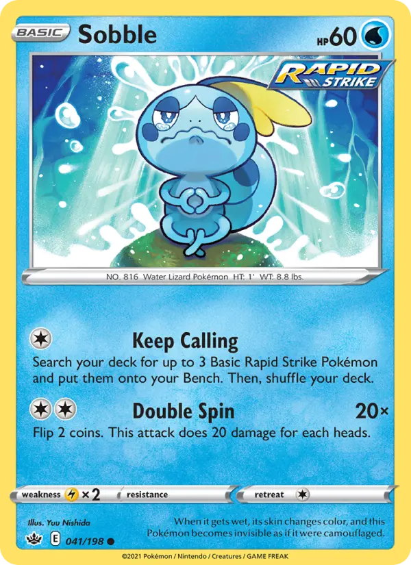 Sobble 41 card from Chilling Reign