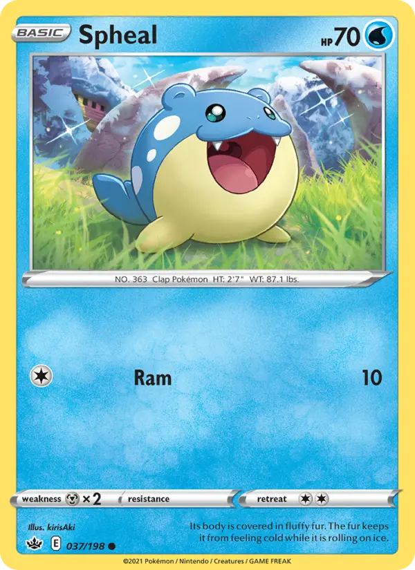 Spheal 37 card from Chilling Reign