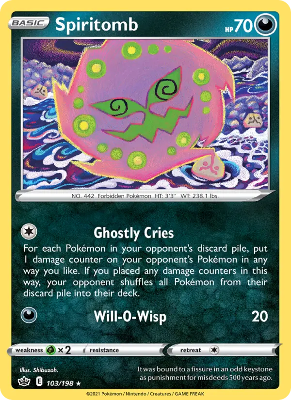 Spiritomb 103 — Chilling Reign 103, Normal finish