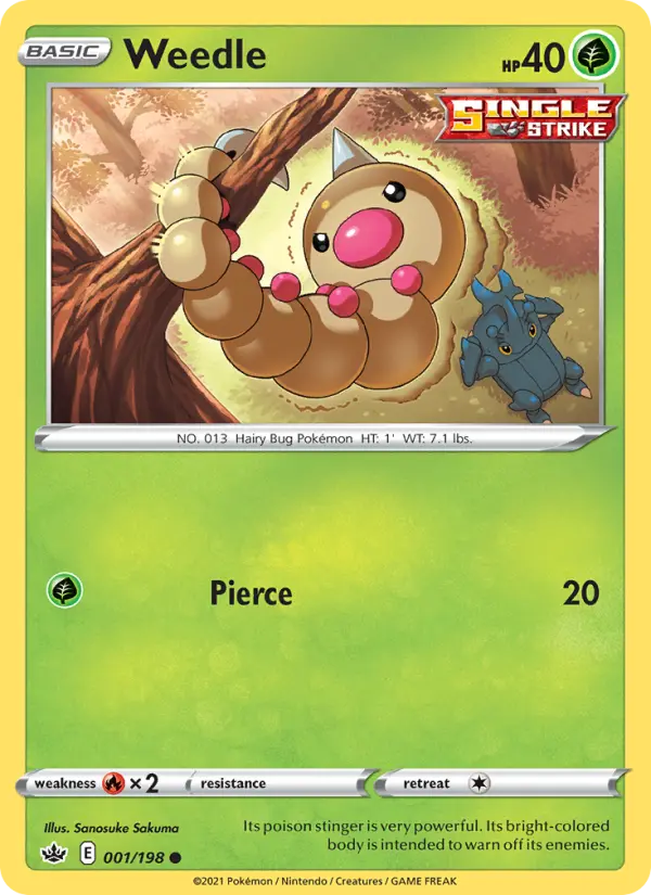 Weedle 1 — Chilling Reign 1, Normal finish
