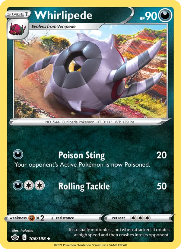 Whirlipede 106 — Chilling Reign 106, Normal finish
