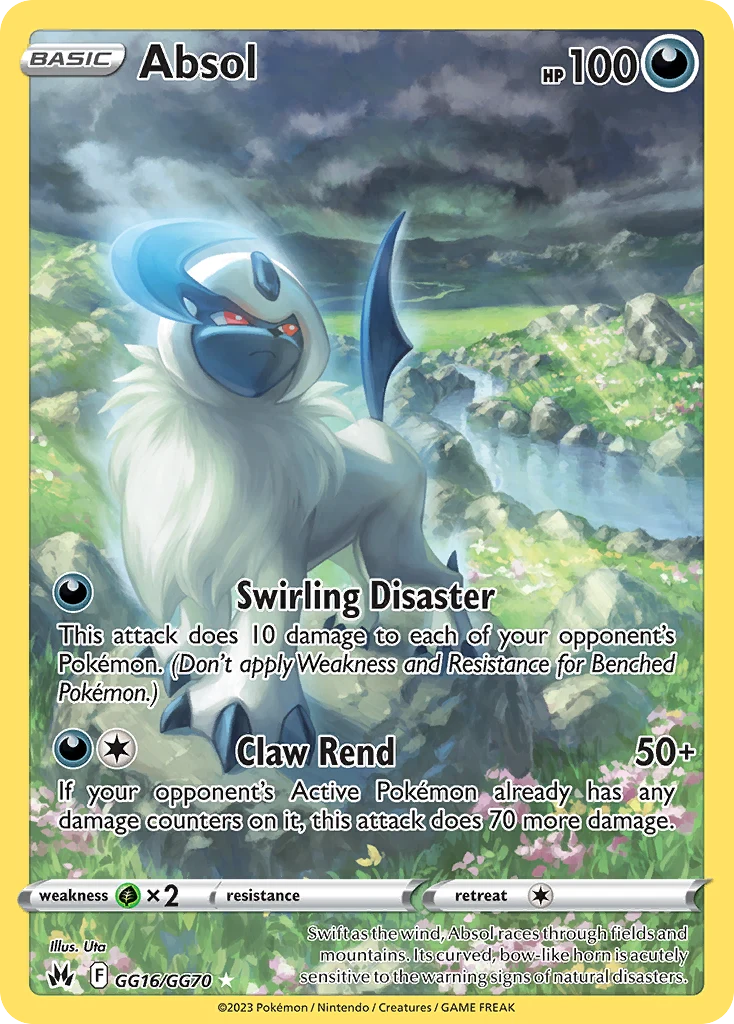 Absol GG16 — Crown Zenith Galarian Gallery GG16, Holofoil finish