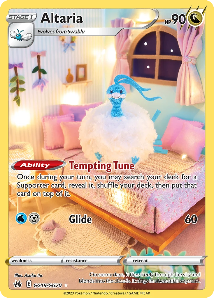 Altaria GG19 — Crown Zenith Galarian Gallery GG19, Holofoil finish