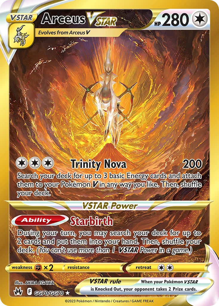 Arceus VSTAR GG70 — the most expensive Arceus card