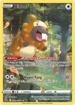 Bidoof — Crown Zenith Galarian Gallery #GG29