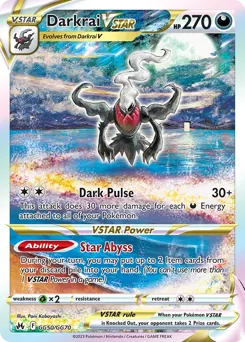 Darkrai VSTAR — Crown Zenith Galarian Gallery GG50