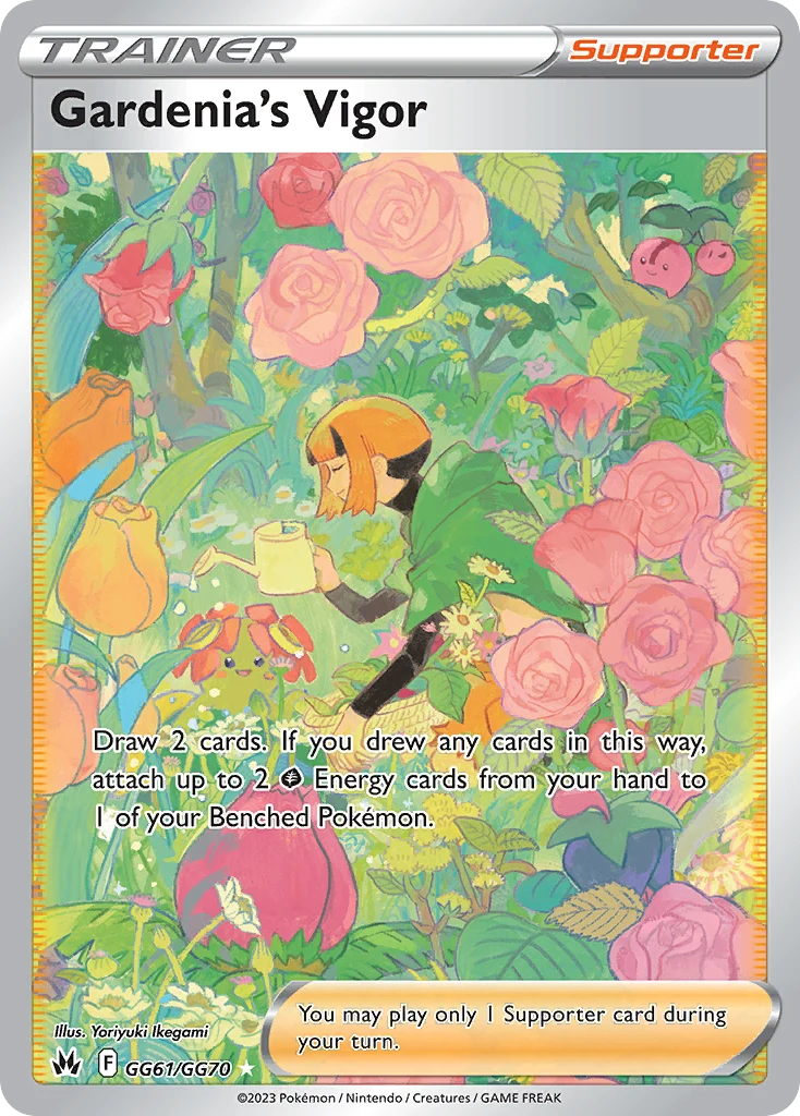 Gardenia's Vigor GG61 — Crown Zenith Galarian Gallery GG61, Holofoil finish