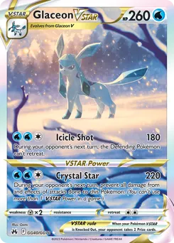 Glaceon VSTAR — Crown Zenith Galarian Gallery #GG40