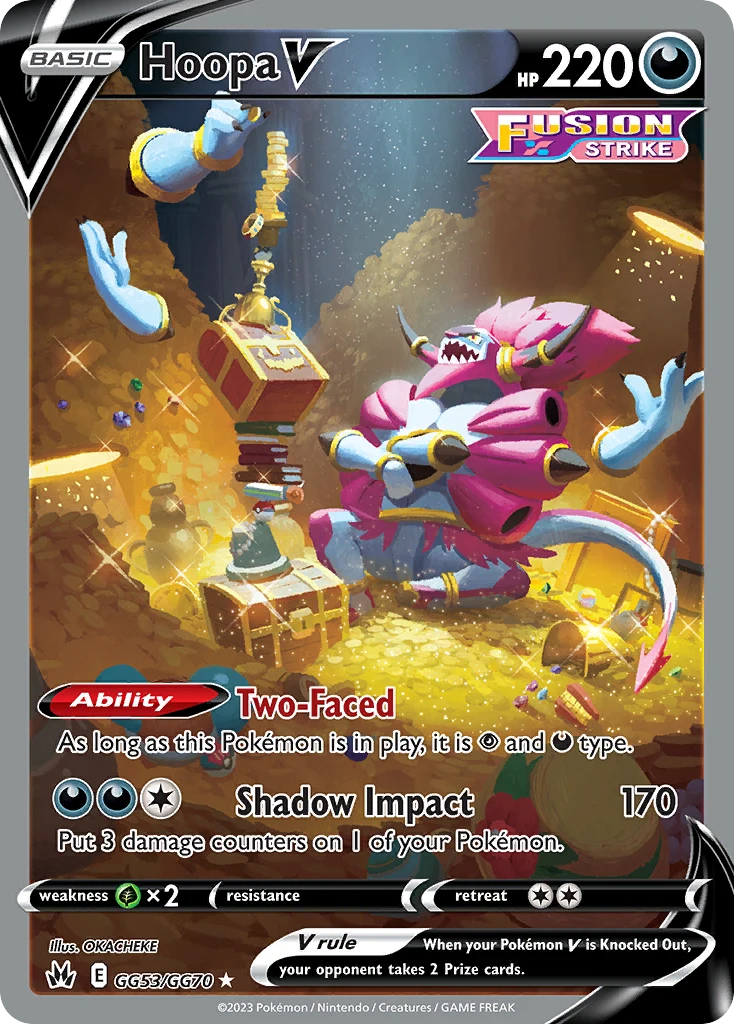 Hoopa V GG53 card from Crown Zenith Galarian Gallery