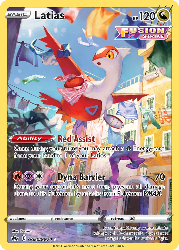 Latias GG20 — Crown Zenith Galarian Gallery GG20, Holofoil finish